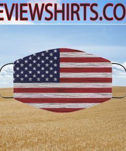 LOGO USA FLAG FILTER FACE MASK