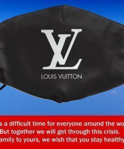 LV Black and White Face Mask – Lifestyle and Fashion Face Cover