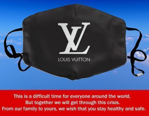 LV Black and White Face Mask – Lifestyle and Fashion Face Cover