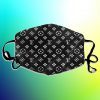 LV White Black 2 Face Mask Cover