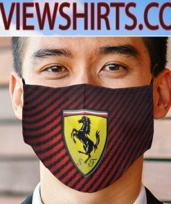 Logo Ferrari Face Masks repelling racism