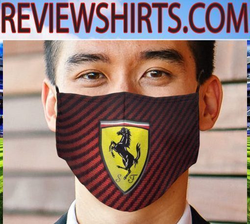 Logo Ferrari Face Masks repelling racism