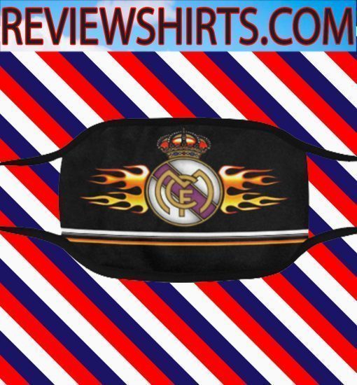 Logo Real Madrid Fire Face Mask