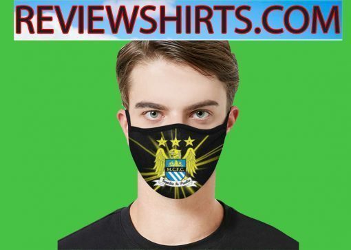 Manchester City Face Masks - Logo MC Pray For george floyd