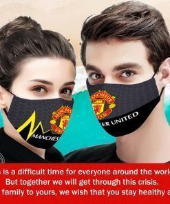 Manchester united all over printed face mask