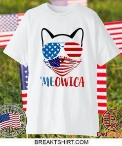 Meowica 4th Of July Merica Quarantine T-Shirt