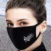 Music Notes Face Mask, Reusable, Two Layers, Washable Mask, Travel Mask, Dust Mask, Allergy Mask, Funny Cute Facemask