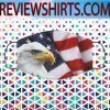 North American Bald Eagle flag US 2020 Face MaskS