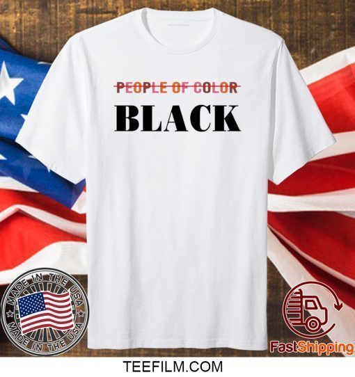 People of color black shirt