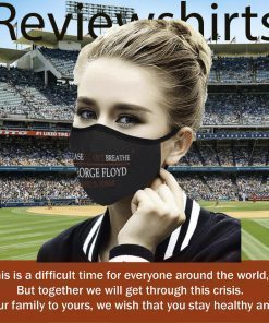 Please I Can't Breathe Justice for George Floyd Face Masks