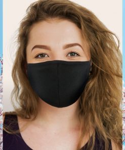 Reusable Black Face Mask High Quality Cotton - Adjustable & with pocket filter