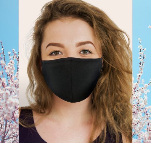 Reusable Black Face Mask High Quality Cotton - Adjustable & with pocket filter