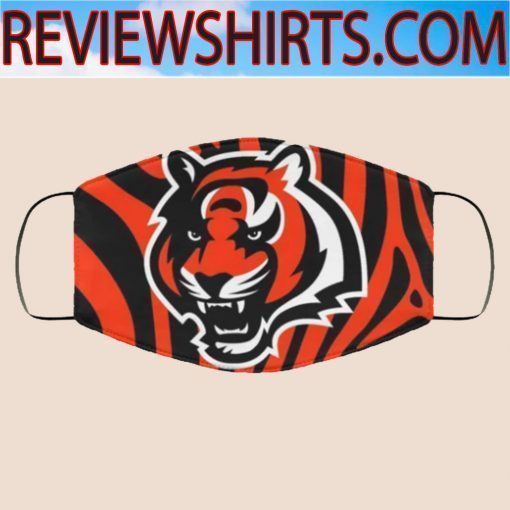 CINCINNATI BENGALS FACE CLOTH FACE MASK