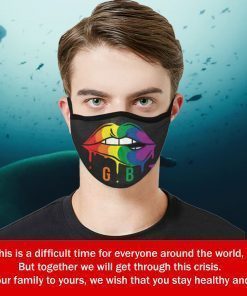 Sexy Lips Colorful LGBT Cloth Face Mask For Sale