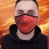 Spider man face mask, Red face mask with spider webs, UNISEX Washable and Reusable face mask, Face Cover
