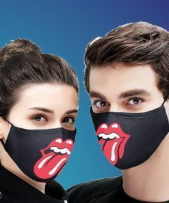 The rolling stones rock band all over printed filter face mask