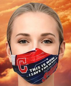 This Is How I Save The World Cleveland Indians Face Mask