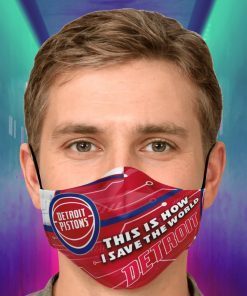 This Is How I Save The World Detroit Pistons Face Mask
