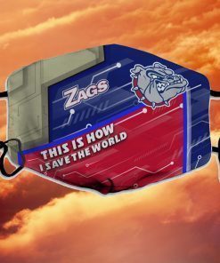 This Is How I Save The World Gonzaga Bulldogs Face Mask
