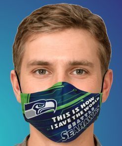 This Is How I Save The World Seattle Seahawks Face Mask
