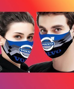 Volvo logo all over printed filter face mask