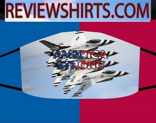 AMERICA STRONG AIR FORCE THUNDERBIRDS FACE MASK