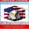 American Flag Eagle Filter Face Mask