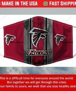 Atlanta Falcons Filter Face Mask Washable