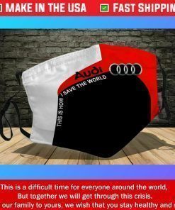 Audi Cloth Face Mask 3D USA Washable Mouth Cover Face Mask