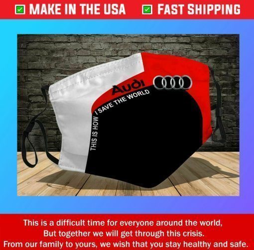 Audi Cloth Face Mask 3D USA Washable Mouth Cover Face Mask