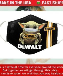 Baby Yoda DeWalt Cotton Face Mask