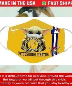 Baby Yoda Pittsburgh Pirates Cotton Face Mask