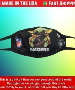 Baby Yoda Raiders Cotton Face Mask