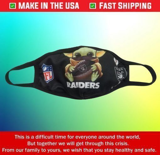 Baby Yoda Raiders Cotton Face Mask