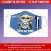 Baby Yoda Tampa Bay Rays Cotton Face Mask