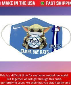 Baby Yoda Tampa Bay Rays Cotton Face Mask