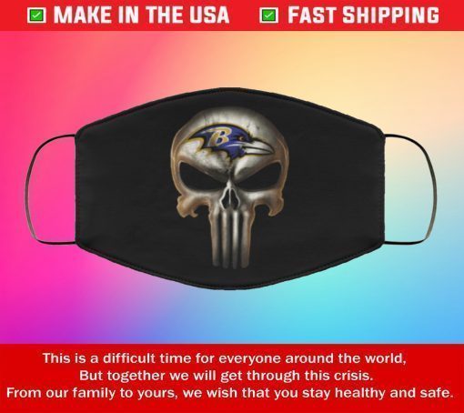 Face Mask Baltimore Ravens The Punisher Mashup Masks