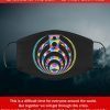 Bassnectar rainbow face mask Filter Face Mask