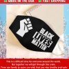 Black Lives Matter Filter Face Mask