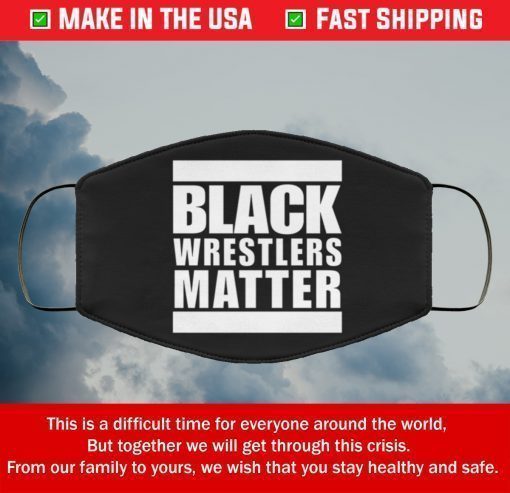 Black Wrestlers Matter Filter Face Mask