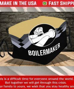 Boilermaker Streak Cotton Face Masks