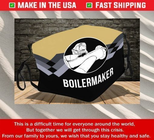 Boilermaker Streak Cotton Face Masks