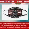 Born raised and protected by god guns guts and glory Face Mask US 2020