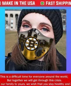 Boston Bruins Filter Activated Carbon Face Mask