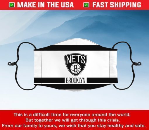 Face Mask Brooklyn Nets Reusable Cotton Masks