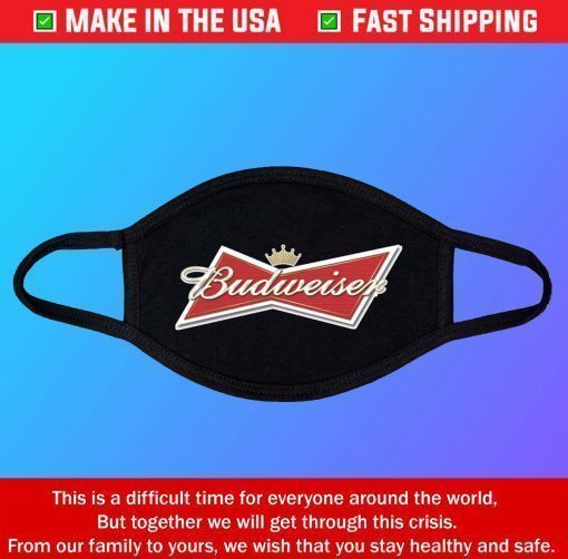 Budweiser Beer Cotton Face Mask