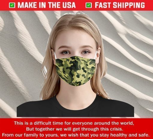 Camouflage Pattern Cotton Face Mask