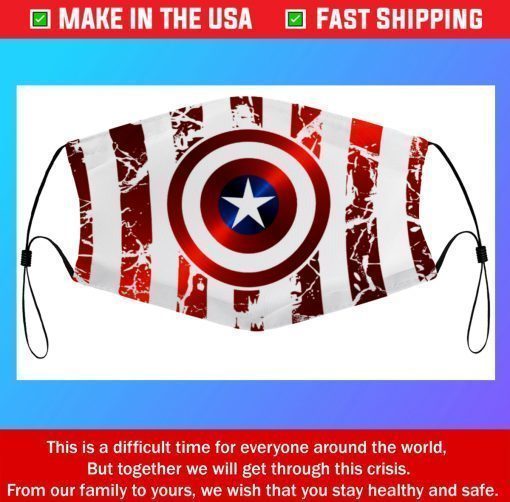 Captain America Cotton 3D Face Masks