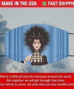 Cherilyn Sarkisian Cher Feathers Washable Reusable Filter Face Mask