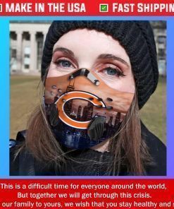 Chicago Bears Filter Activated Carbon Face Mask